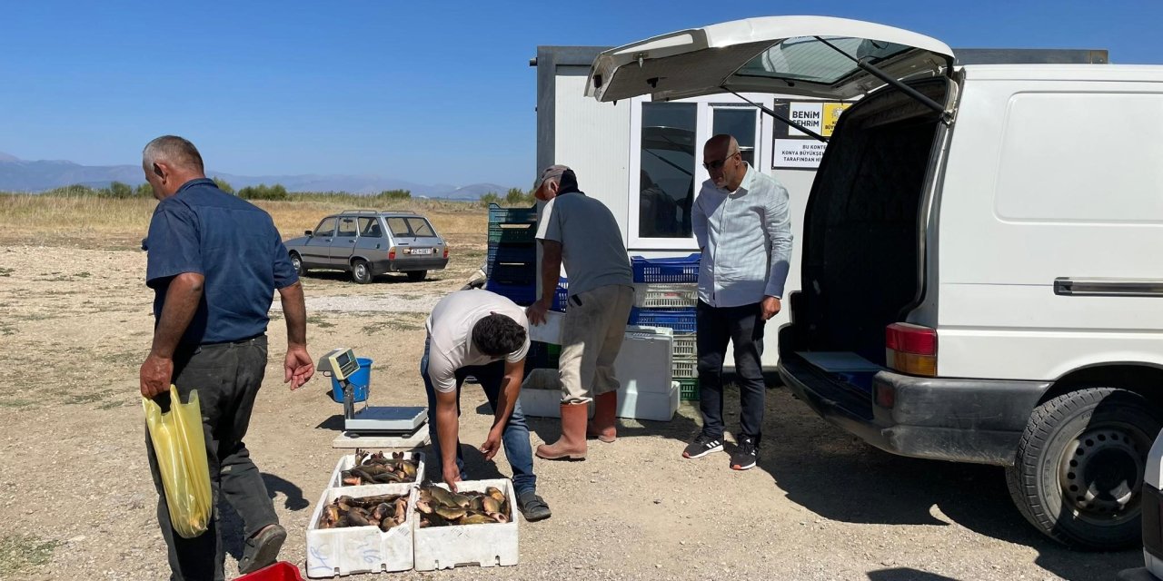 Beyşehir Gölü’nde balık boy yasağı denetimleri