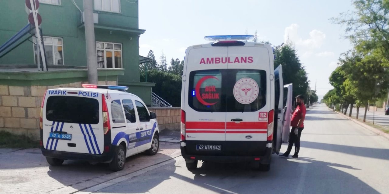 Konya'da üç tekerlekli elektrikli bisiklet devrildi: 3 yaralı