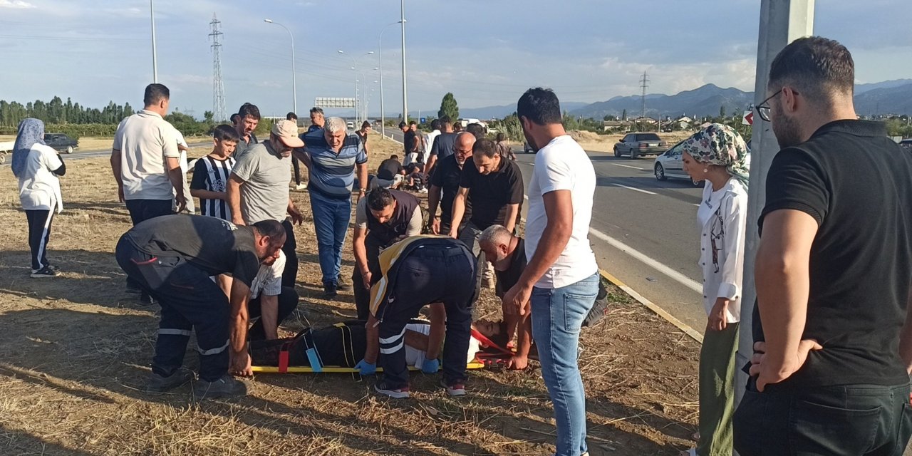 Konya'da otomobil ile motosiklet çarpıştı: 2 ağır yaralı