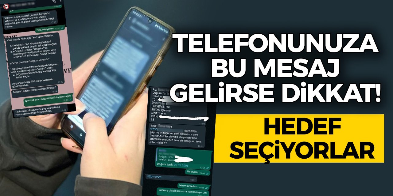 Telefonunuza Bu Mesaj Gelirse Dikkat! Hedef Seçiyorlar