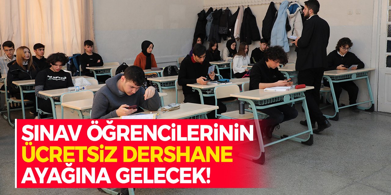 Konya'da Sınav Öğrencilerinin Ücretsiz Dershane Ayağına Gelecek!