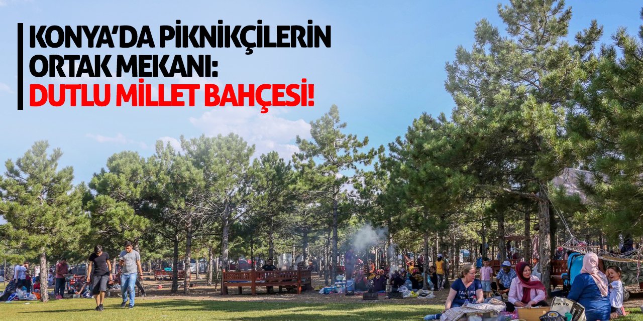 Konya’da Piknikçilerin Ortak Mekanı: Dutlu Millet Bahçesi!