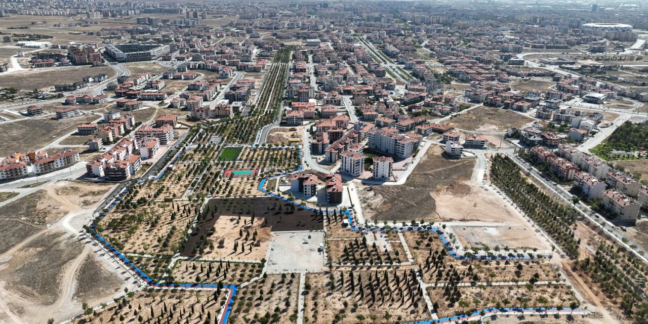 Konya'nın en uzun bisiklet ve yürüyüş yolu Yelda Park'ta