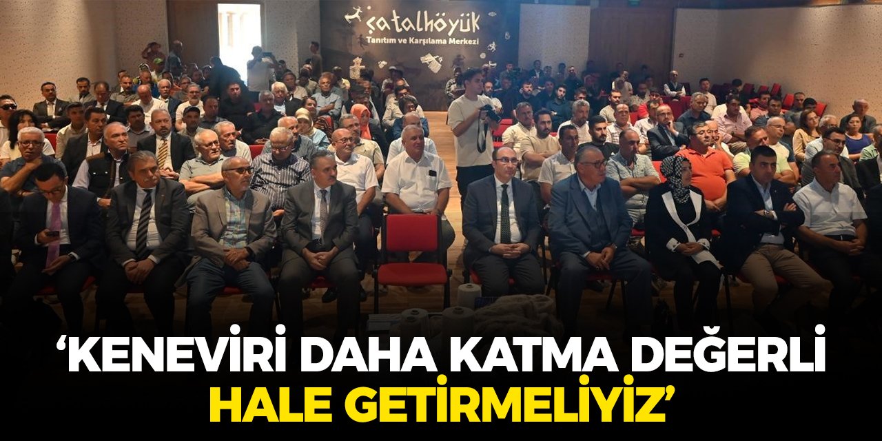 ‘Keneviri daha katma değerli hale getirmeliyiz’