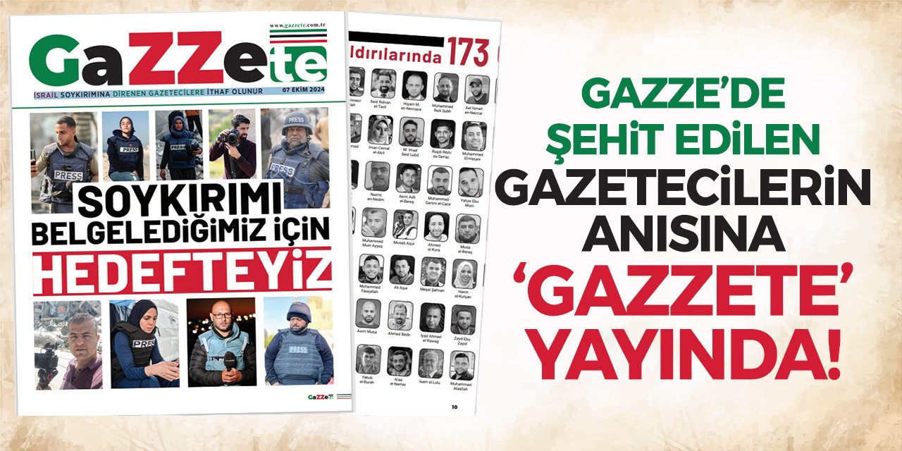 Gazze’de hayatını kaybeden gazetecilerin anısına ‘Gazzete’ yayında!