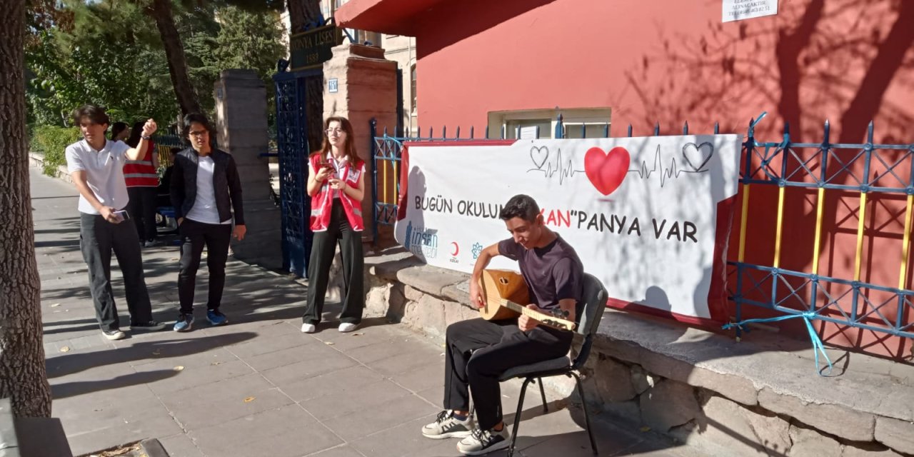 Konya Lisesi’nden kan bağışı