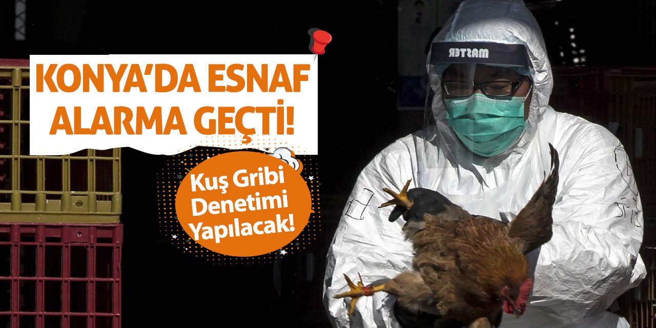 Konya’da Esnaf Alarma Geçti! Kuş Gribi Denetimi Yapılacak!