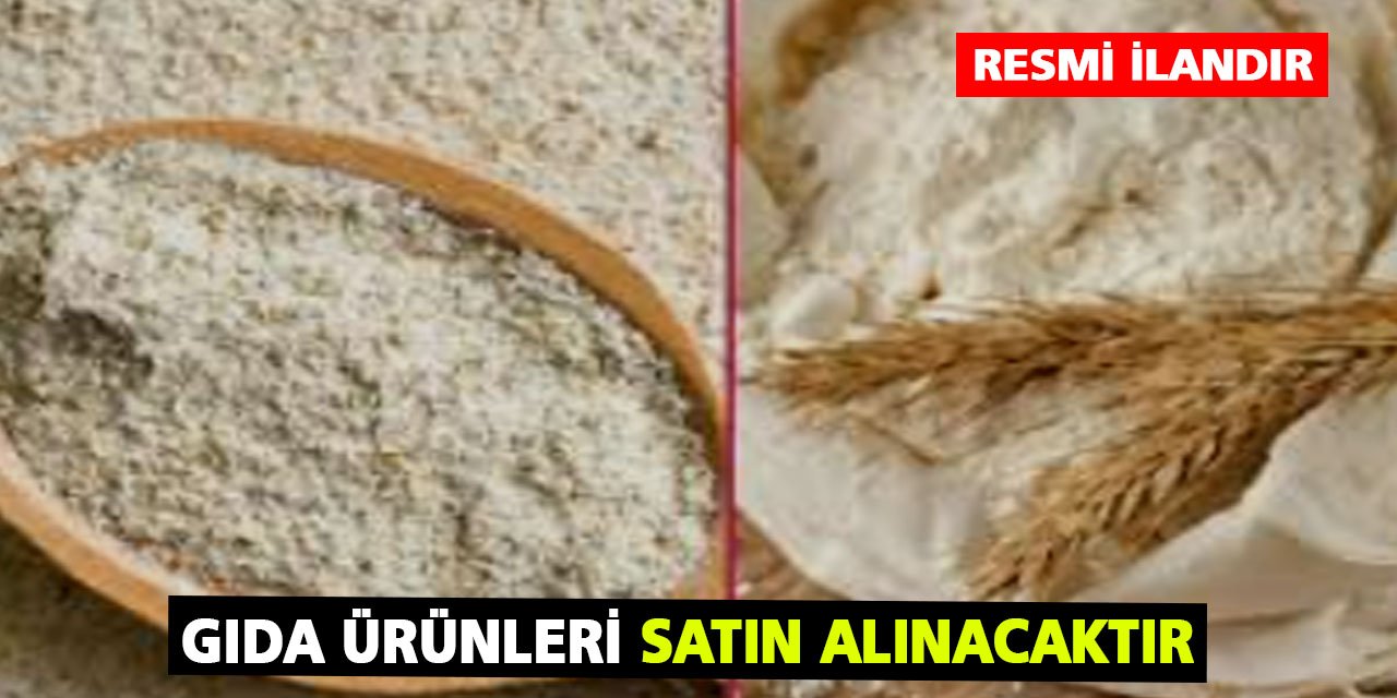 Gıda Ürünleri Satın Alınacak