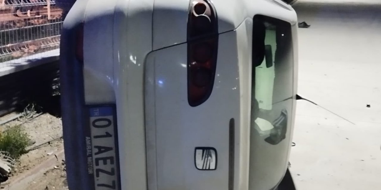 Konya’da otomobil devrildi: 1 yaralı
