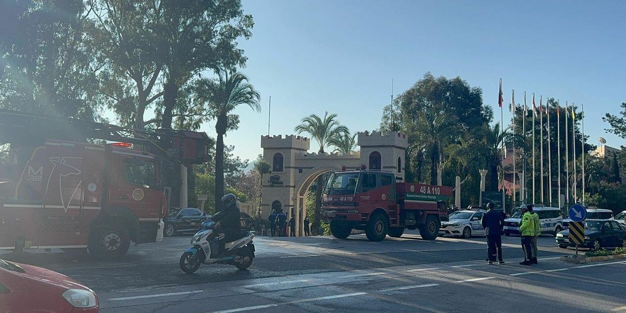 Marmaris'te 5 yıldızlı otelde yangın