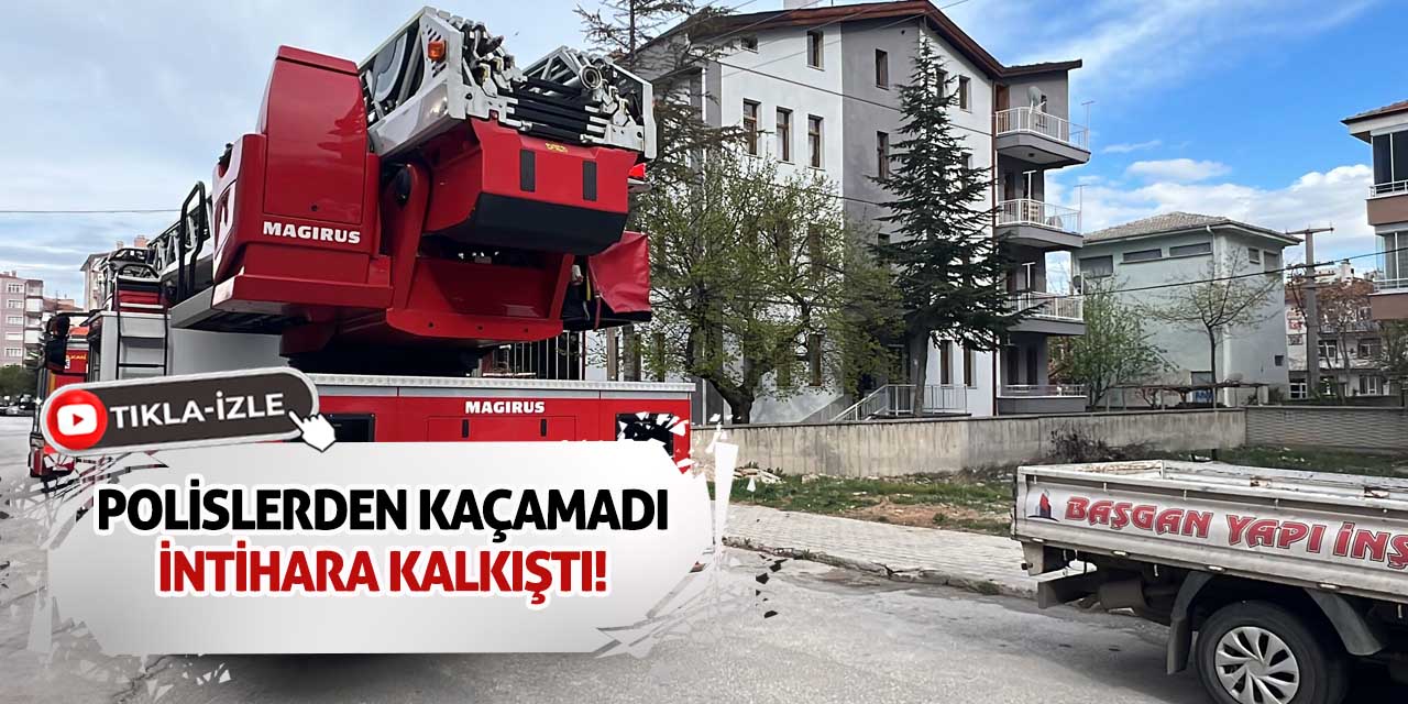 Polislerden Kaçamadı, İntihara Kalkıştı!