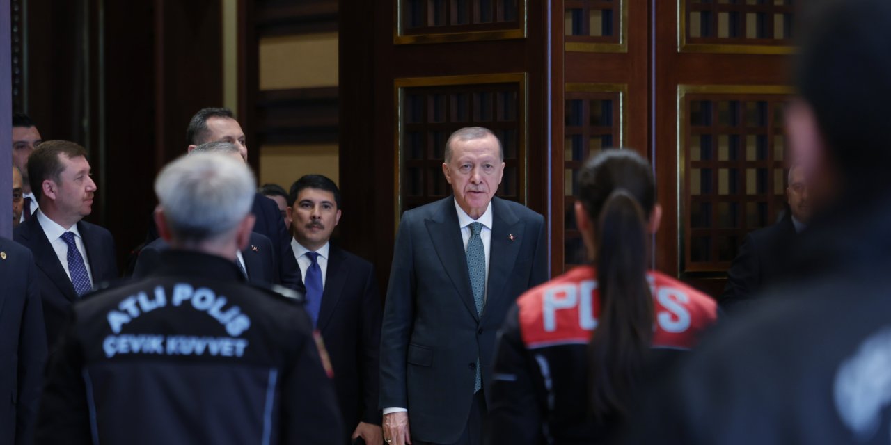 Cumhurbaşkanlığı Külliyesi'nde 'Polis Haftası' töreni