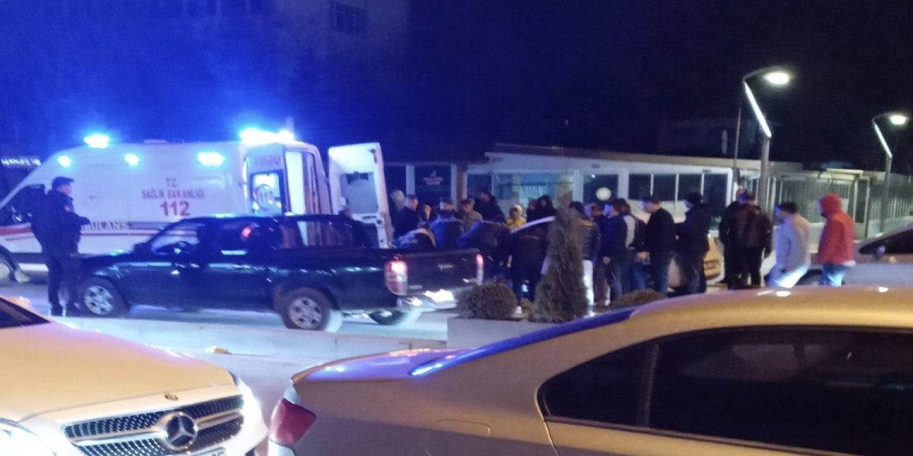 Konya'da devrilen motosikletteki 2 kişi yaralandı