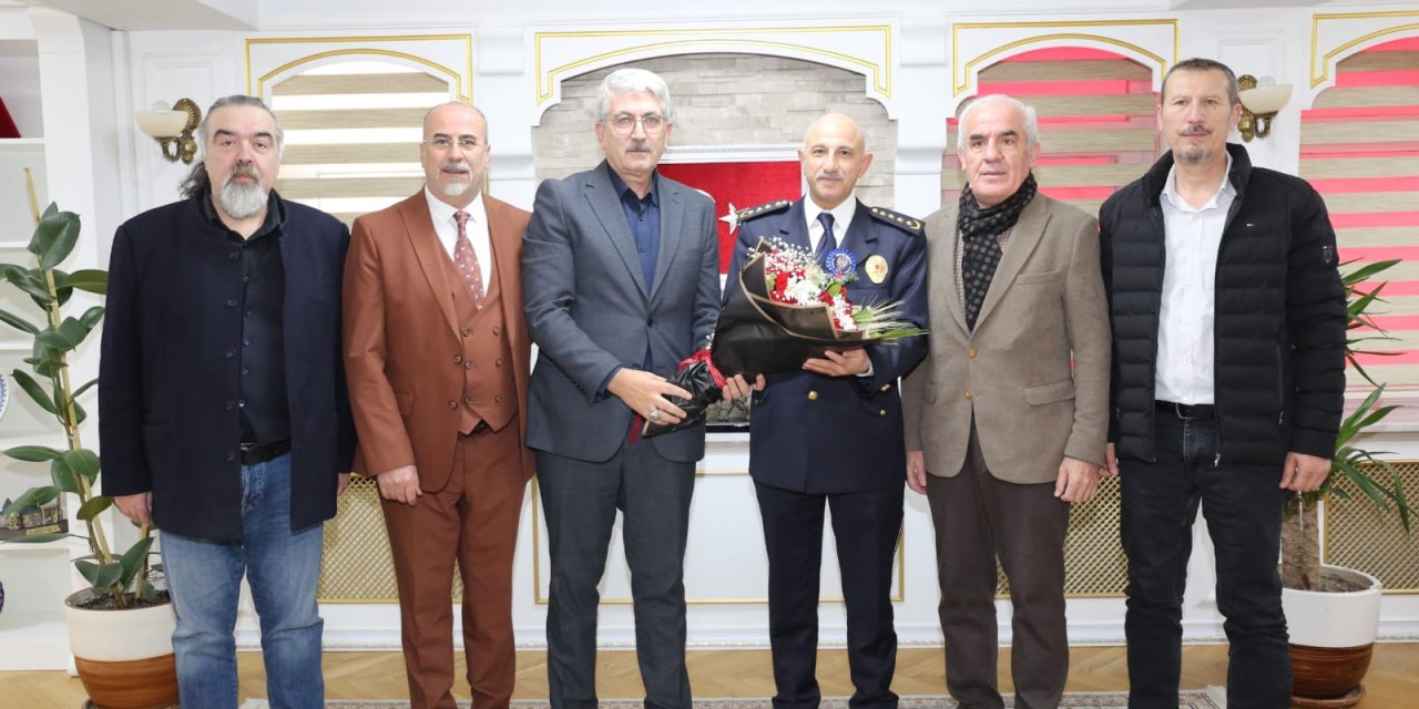 Konya Gazeteciler Cemiyeti'nden Polis Haftası Ziyareti