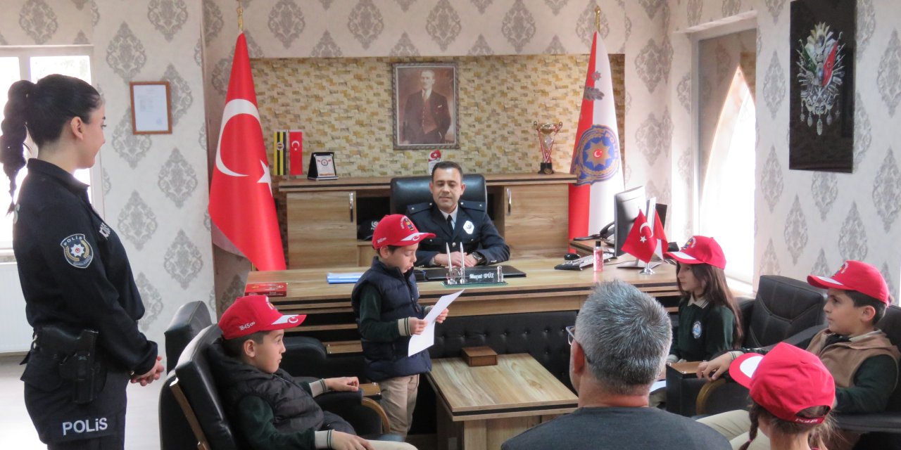 Çocukların polislik hayali bir günlüğüne gerçek oldu