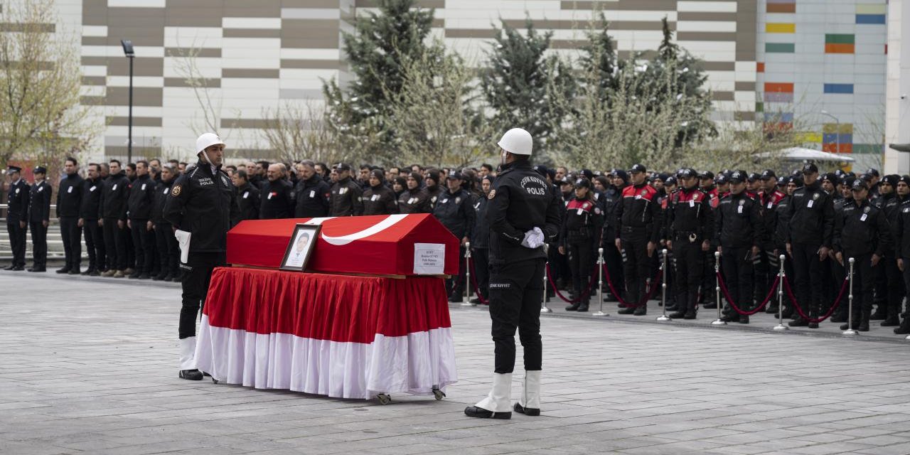 Şehit polis memuru İbrahim Güney için tören düzenlendi