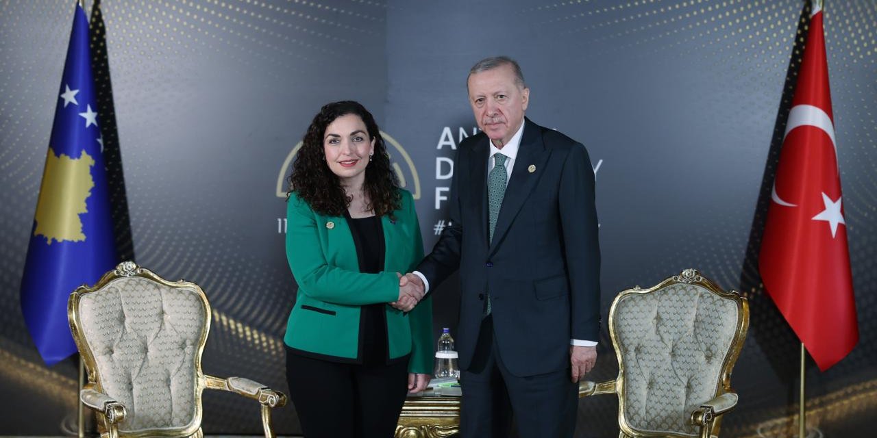 Kosova Cumhurbaşkanı Osmani'den Cumhurbaşkanı Erdoğan'a övgü