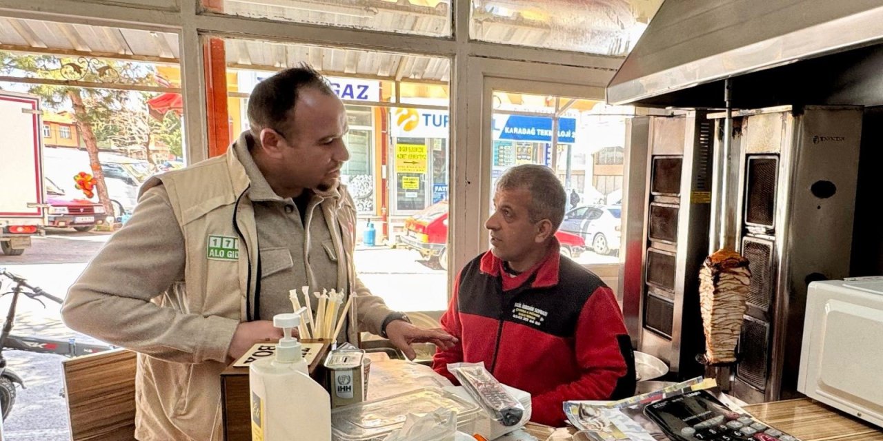 Hüyük’te dönercilere sıkı denetim