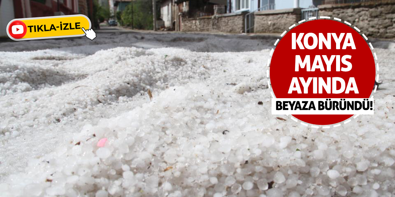 Konya Mayıs ayında beyaza büründü!