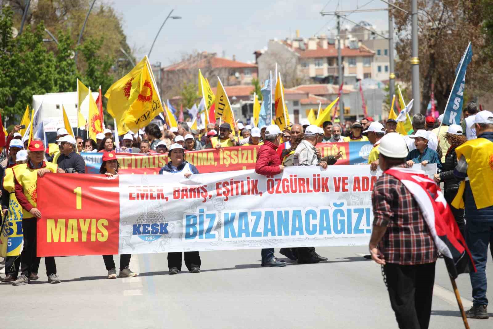 Konya'da 1 Mayıs sendikaların katılımıyla kutlandı