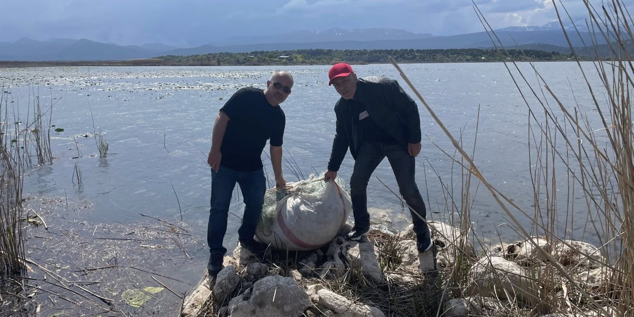 Beyşehir Gölü'nde denetimler sürüyor