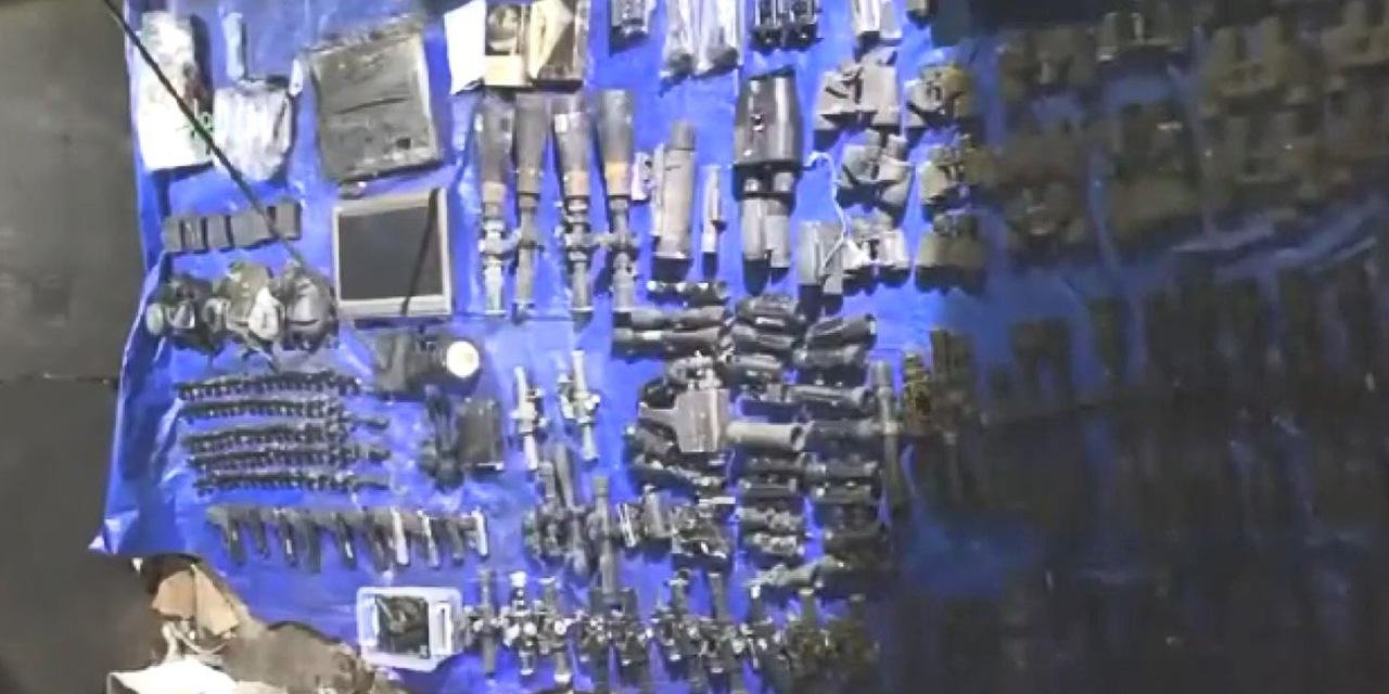 Teröristlerce kullanılan mağaradaki mühimmat imha edildi