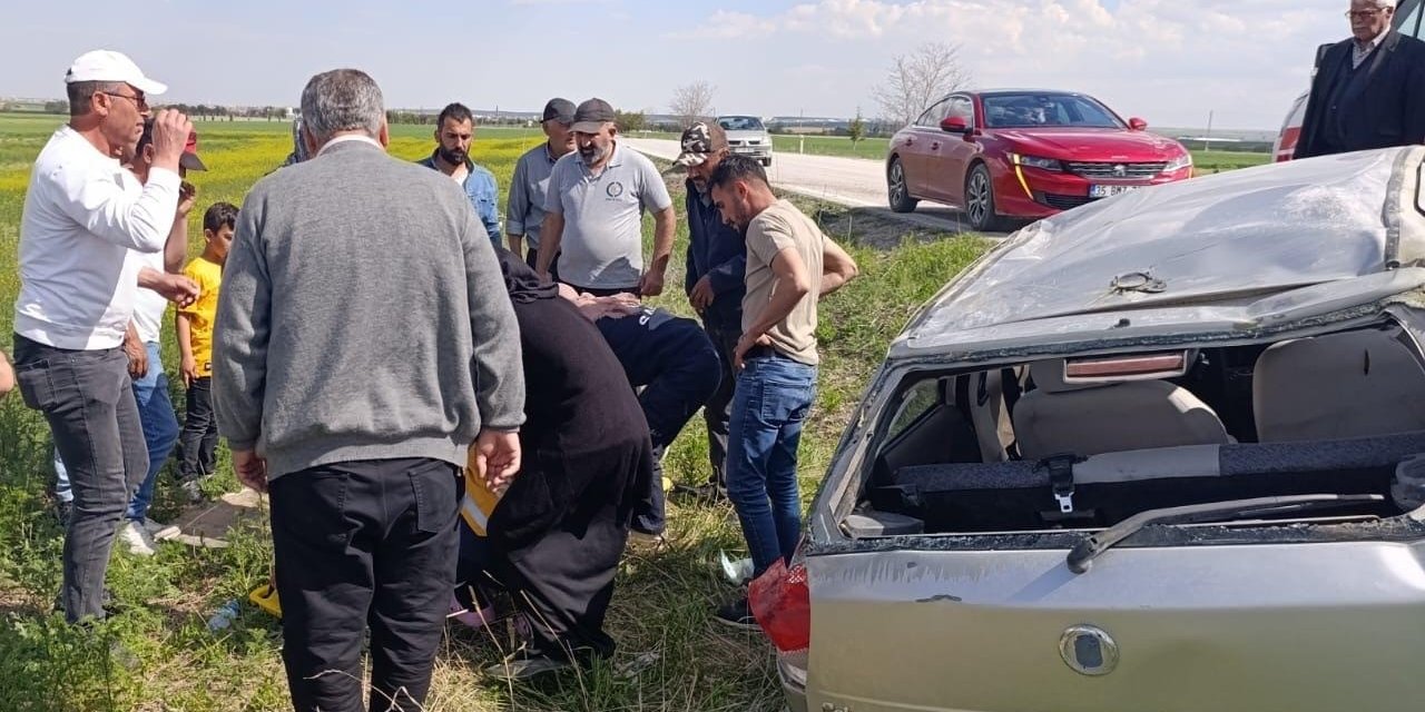 Kulu'da otomobil takla attı: 1 yaralı