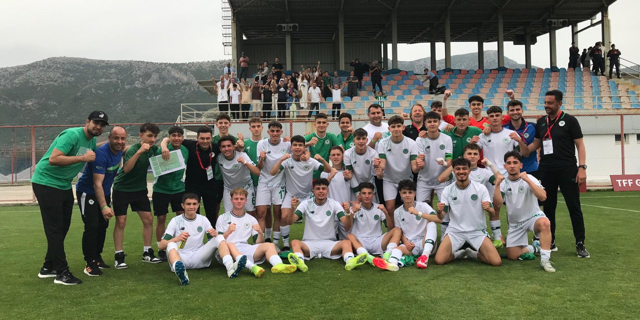 Konyaspor U16'nın gözü şampiyonlukta! İlk maçı kazandık