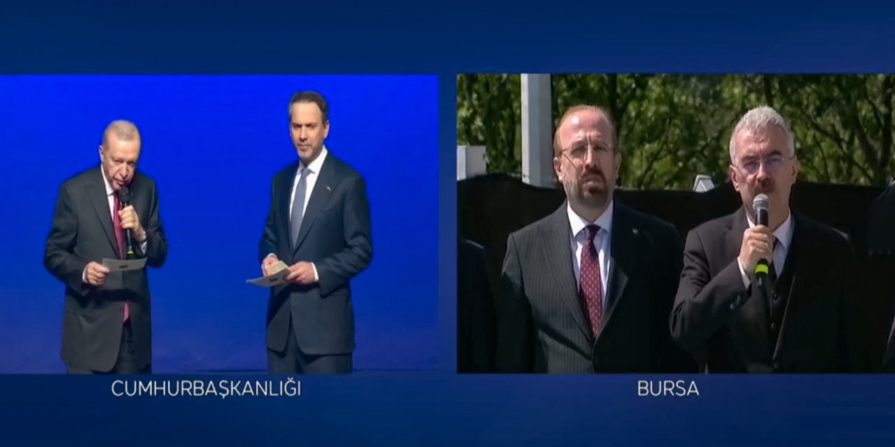 Cumhurbaşkanı Erdoğan Karacabey'e canlı bağlandı; Atares-2 RES açıldı