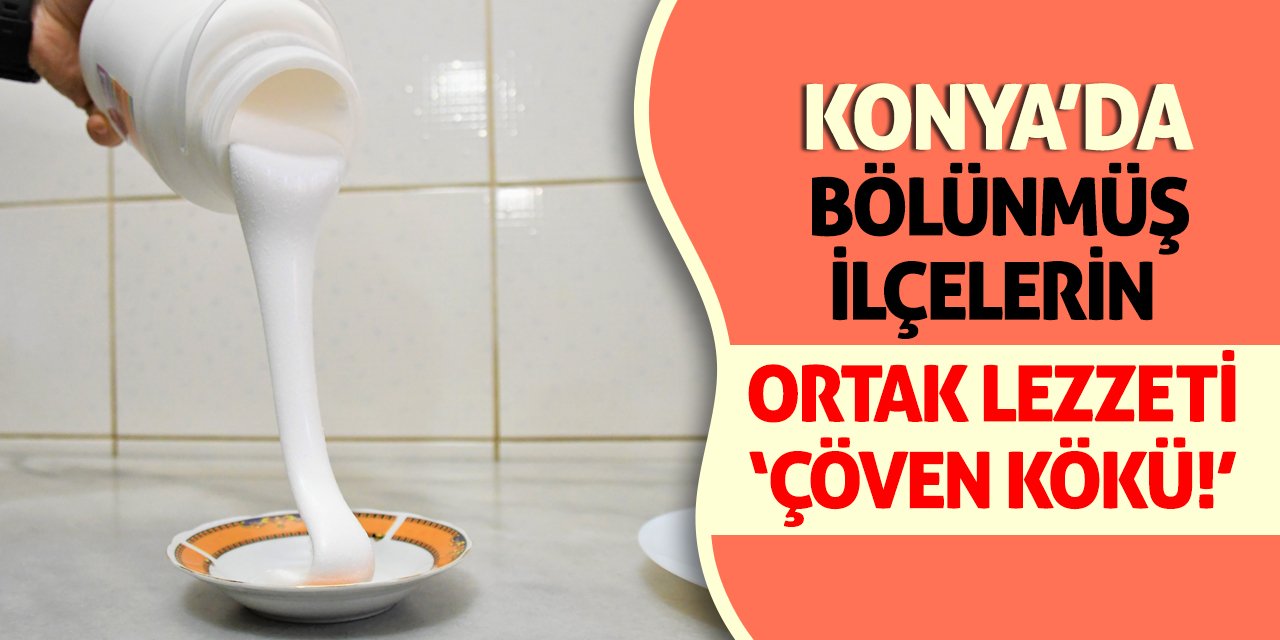 Konya’da Bölünmüş İlçelerin Ortak Lezzeti ‘Çöven Kökü!’
