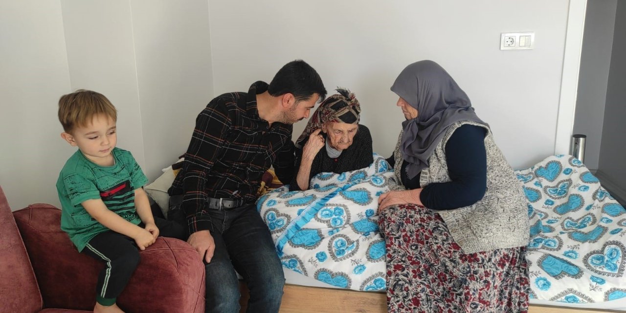 102 yaşındaki Kezik nineye çocukları gözü gibi bakıyor