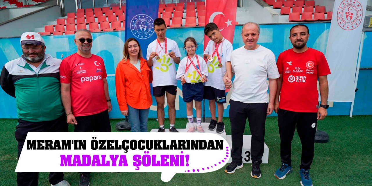 Meram'ın özel çocuklarından madalya şöleni!