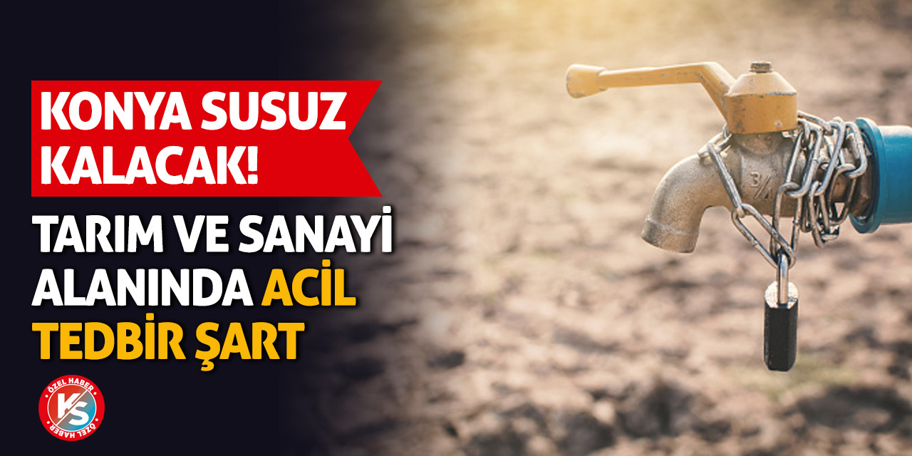 Konya susuz kalacak! Tarım ve sanayi alanında acil tedbir şart