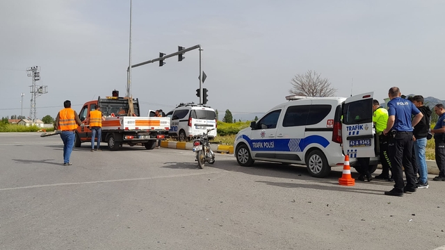 Konya'da trafik kazalarında 3 kişi yaralandı
