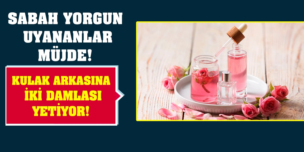 Sabahları yorgun uyananlar müjde! Kulak arkasına iki damlası yetiyor!