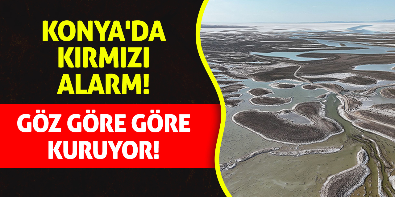 Konya'da kırmızı alarm! Göz Göre Göre Kuruyor!