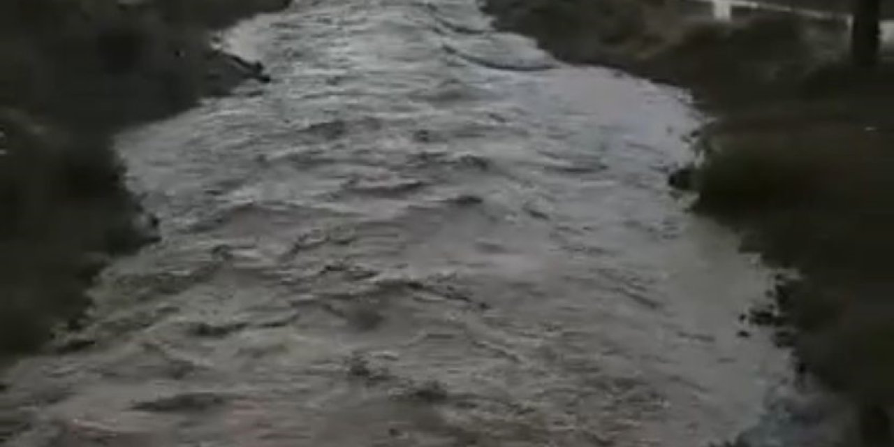 Karapınar’da sağanak yağış