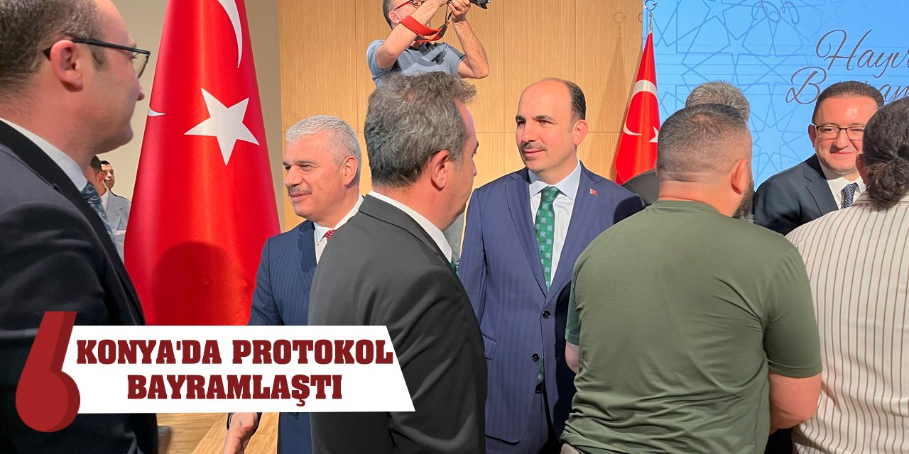 Konya'da protokol bayramlaştı