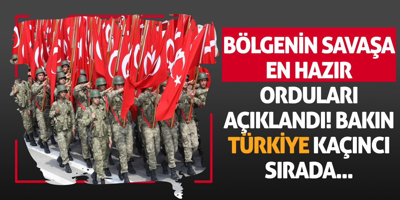 Bölgenin Savaşa En Hazır Orduları Açıklandı! Bakın Türkiye kaçıncı sırada...