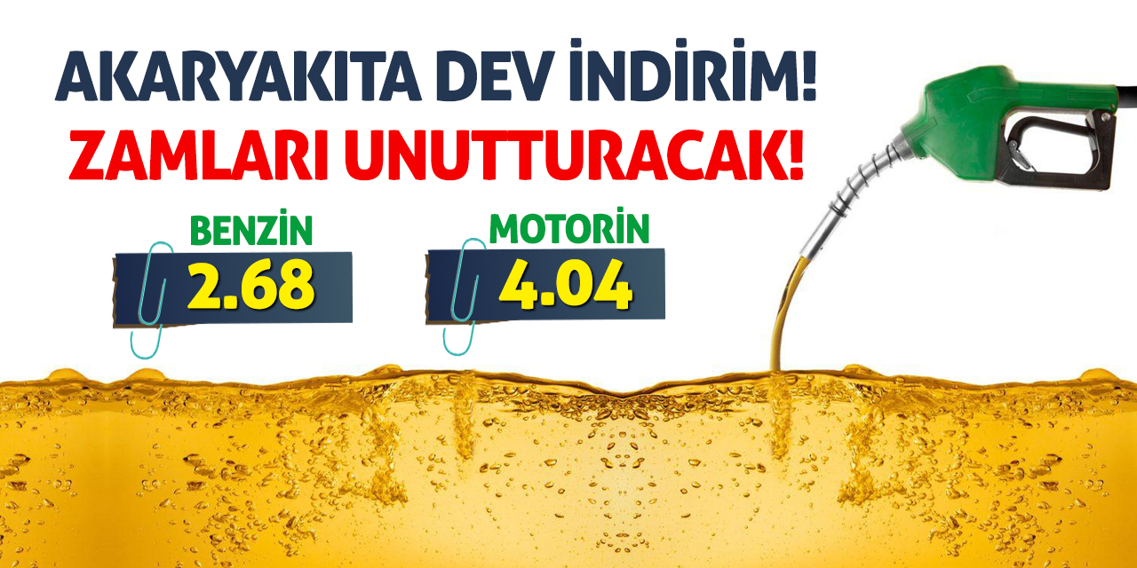 Akaryakıta Dev İndirim! Zamları Unutturacak!