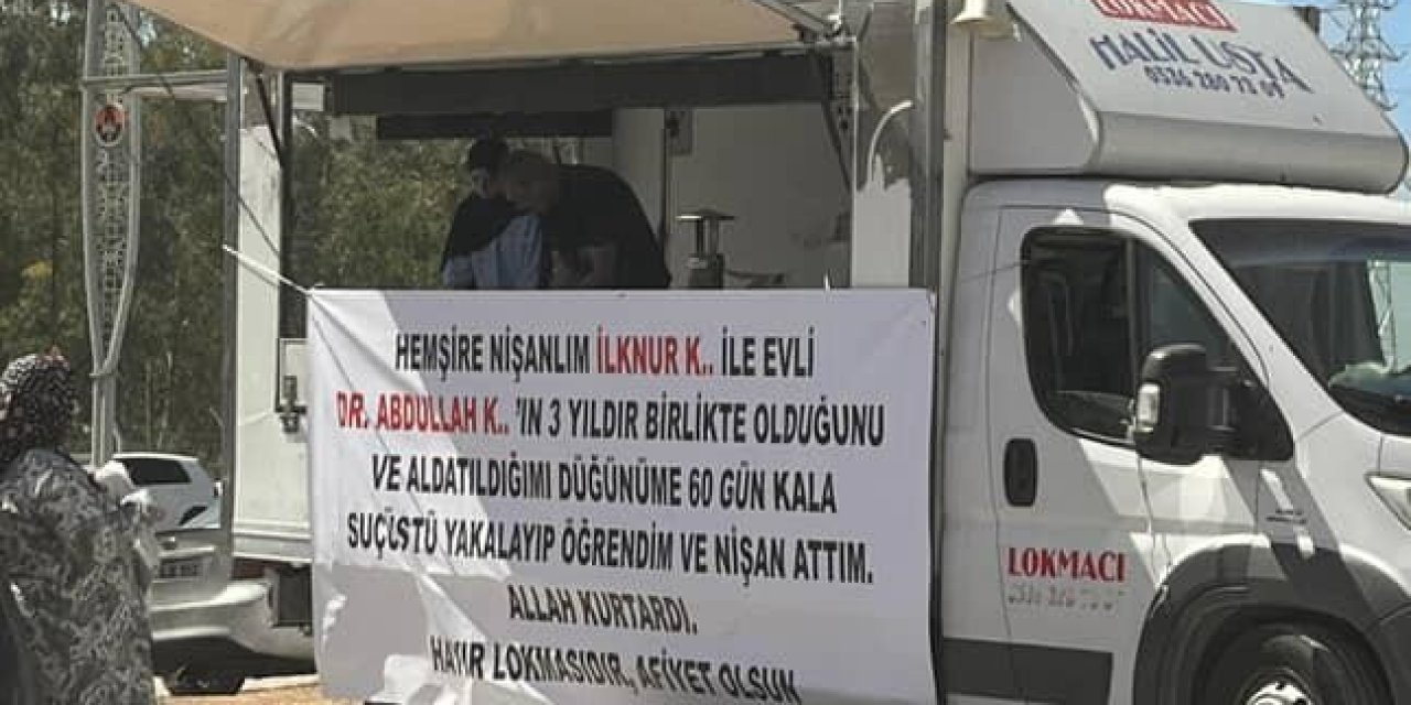 Lokmalı ifşa: Aldatıldığını öğrenince hayır lokması dağıttı