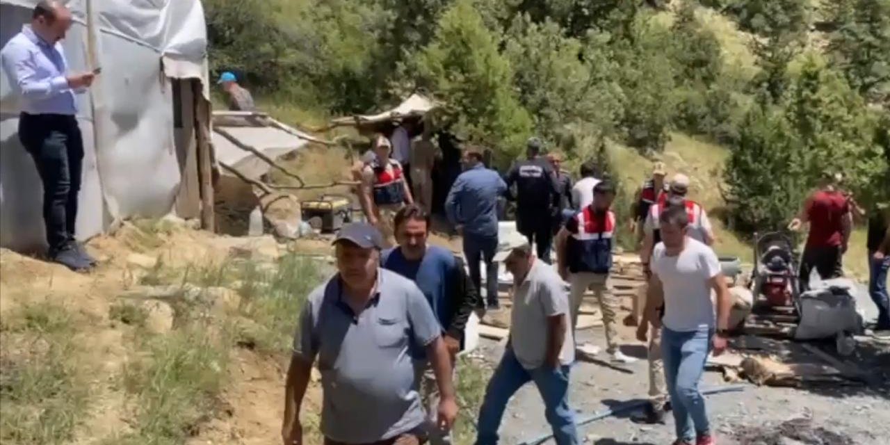 Erzurum'da Oltu taşı ocağında göçük