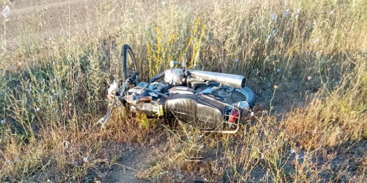 Konya'da feci kaza! motosiklet sürücüsü ağır yaralandı!