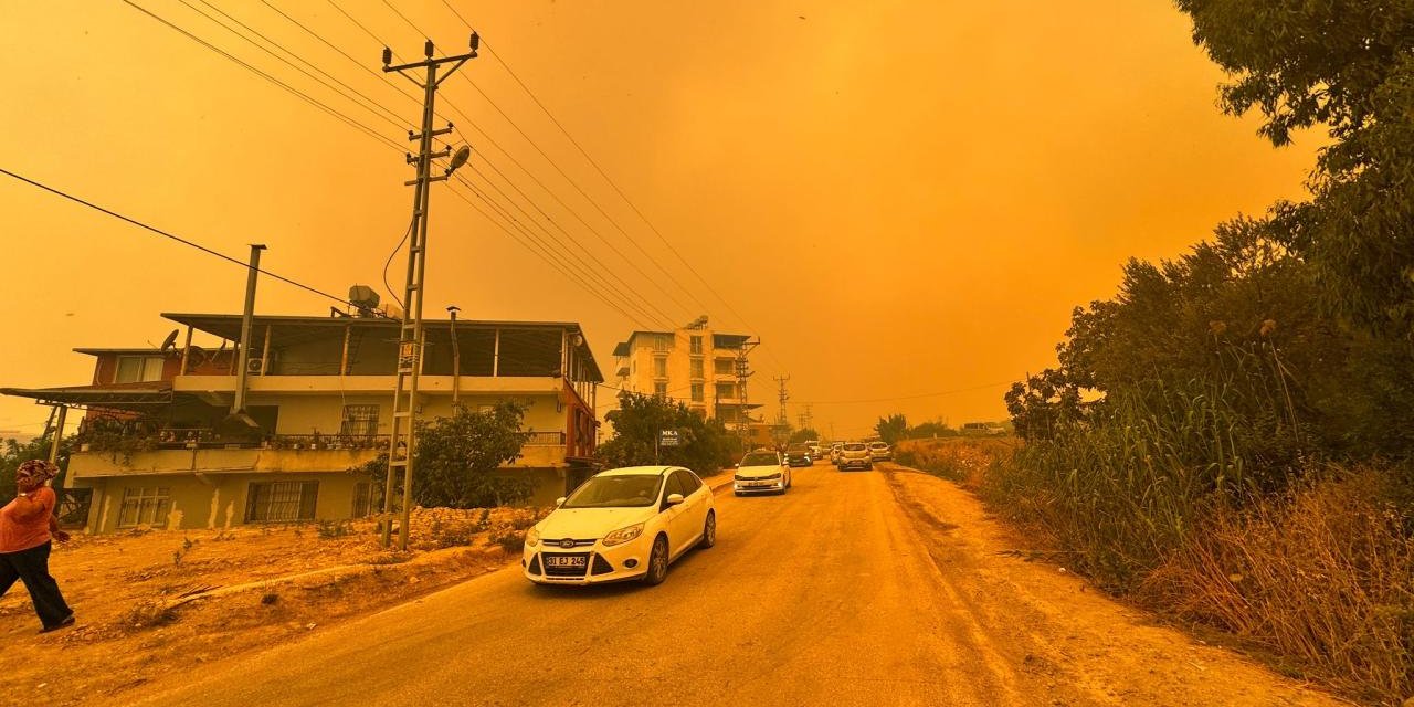 Hatay'da ormanlık alanda yangın çıktı