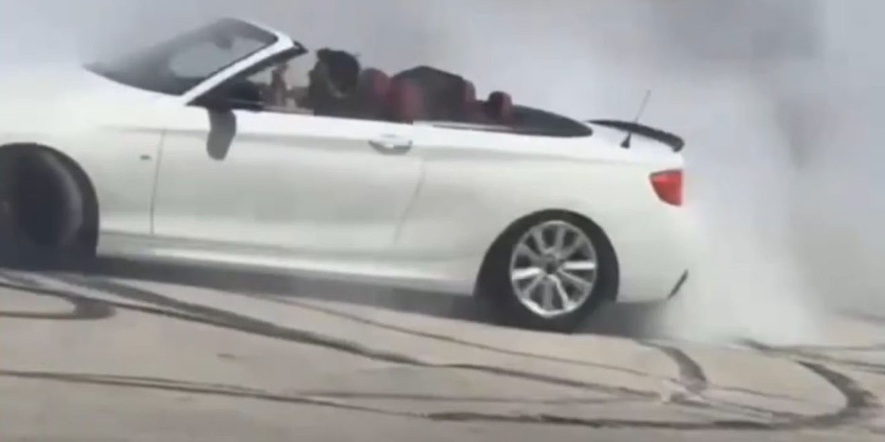 Cadde ortasında drift atan sürücüye 46 bin TL ceza