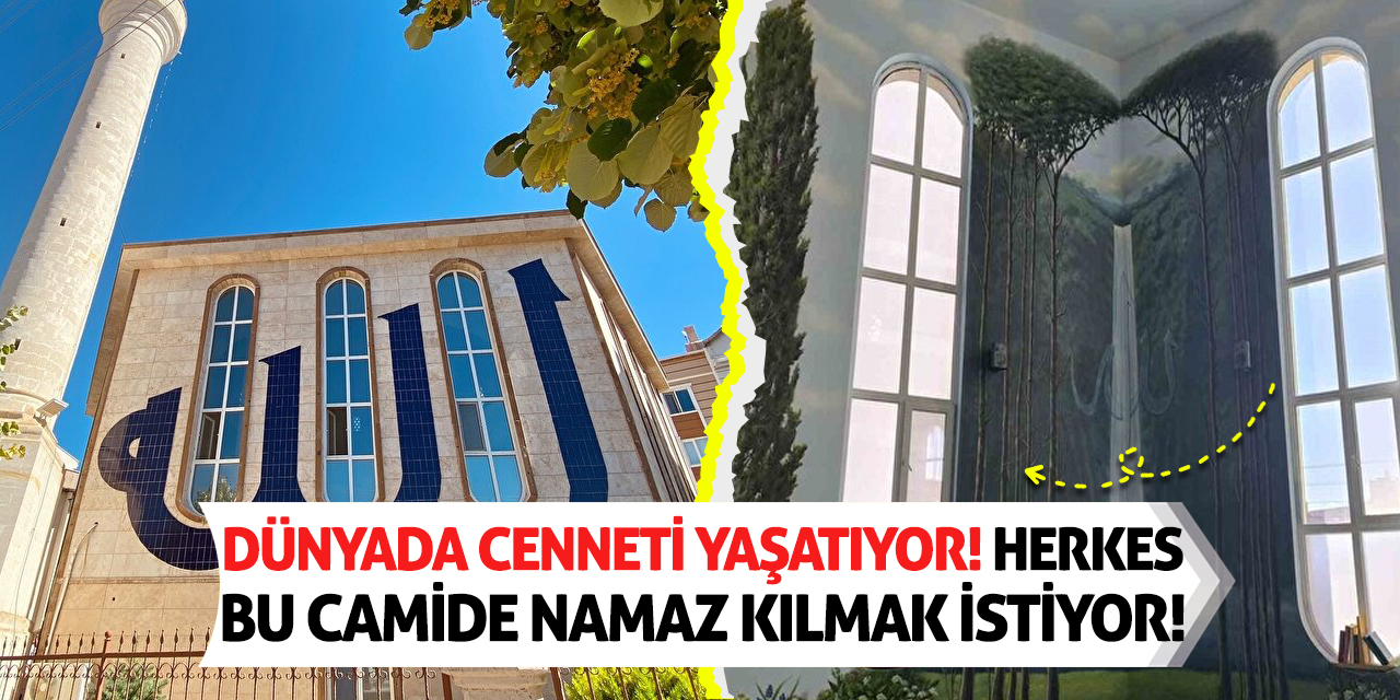 Dünyada cenneti yaşatıyor! Herkes bu camide namaz kılmak istiyor!