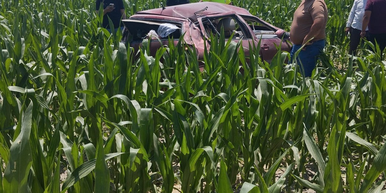 Kontrolden çıkan otomobil takla attı: 1 yaralı