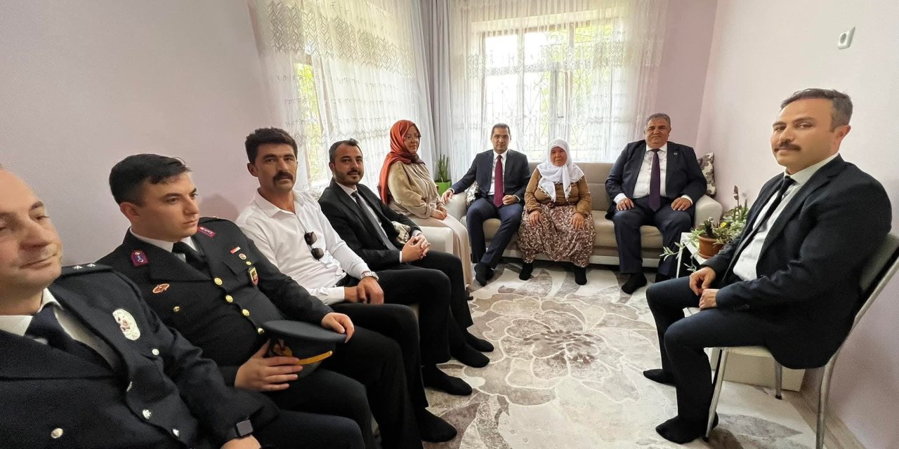 Bozkır'da 15 Temmuz gazisi Albay Aziz Yılmaz ziyaret edildi!