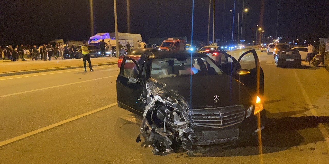 Konya’da iki otomobil çarpıştı: 3 yaralı