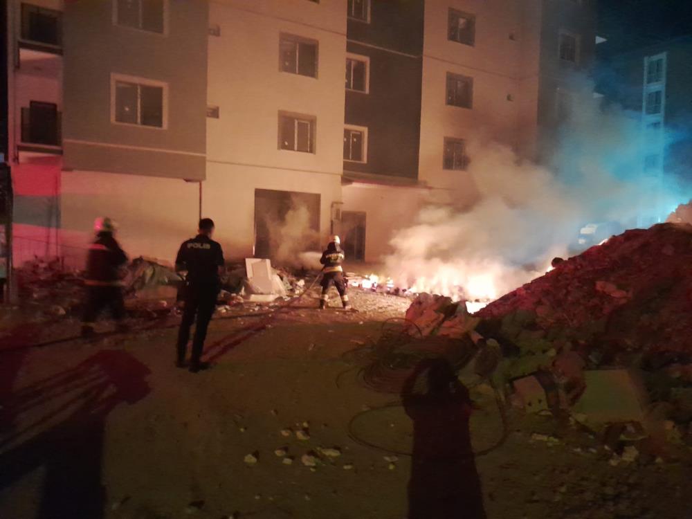 Konya'da korkutan palet yangını!
